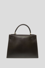 Load image into Gallery viewer, Brown GHW Kelly Sellier 28 Box Calf Bag by Hermès
