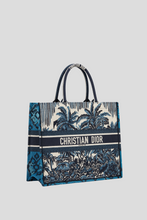 Load image into Gallery viewer, Blue Dior Palms Embroidery Large Dior Book Tote by Dior
