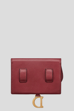 Load image into Gallery viewer, Berry Goatskin Saddle Nano Pouch by Dior
