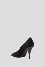 Load image into Gallery viewer, Black Vesper Tweed Pumps Size 37.5 / UK 4.5 by Saint Laurent
