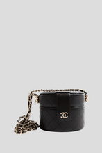 Load image into Gallery viewer, Black GHW Lambskin CC Small Allure Vanity Case With Chain by Chanel
