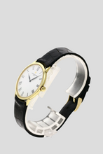 Load image into Gallery viewer, Black 18K Yellow Gold Patrimony Manual Winding Watch by Vacheron Constantin
