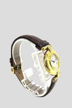 Load image into Gallery viewer, Burgundy Tank Must Colisée Yellow Gold Plated Watch by Cartier
