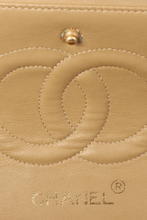 Load image into Gallery viewer, Beige GHW Lambskin Medium Classic Double Flap Bag by Chanel
