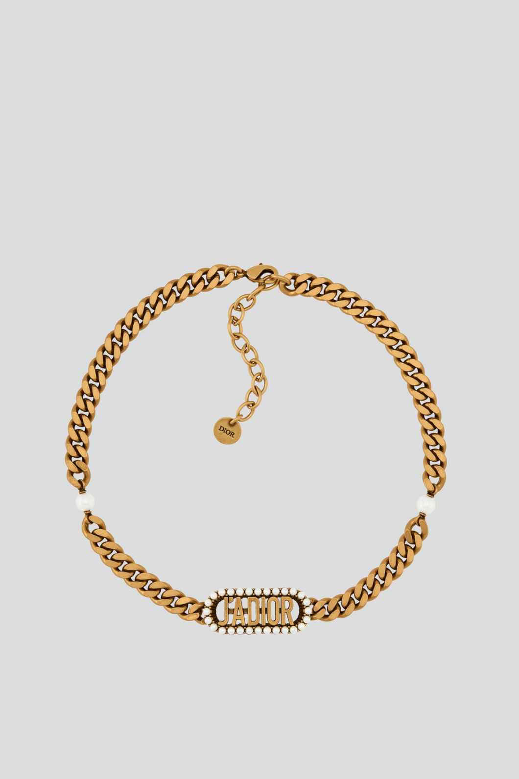 Antique Gold Pearl J'Adior Choker by Dior