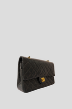 Load image into Gallery viewer, Black GHW Lambskin Medium Classic Double Flap Bag by Chanel
