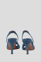 Load image into Gallery viewer, Blue Denim Slingback Sandal Size 35 / UK 2 by Chanel
