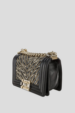 Load image into Gallery viewer, Black Limited Edition Woven Small Boy Bag by Chanel
