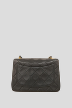 Load image into Gallery viewer, Black GHW Lambskin 17cm Mini Flap Bag by Chanel
