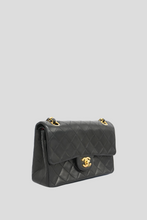 Load image into Gallery viewer, Black GHW Lambskin Small Classic Double Flap Bag by Chanel
