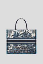 Load image into Gallery viewer, Blue Dior Palms Embroidery Large Dior Book Tote by Dior
