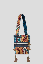 Load image into Gallery viewer, Blue Multicolor Dior Paisley Embroidery D-Bubble Bucket Bag by Dior
