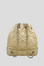 Load image into Gallery viewer, Gold GSHW Aged Calfskin Quilted Gabrielle Backpack by Chanel
