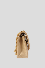 Load image into Gallery viewer, Beige GHW Lambskin Medium Classic Double Flap Bag by Chanel
