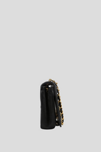 Load image into Gallery viewer, Black GHW Satin CC Mini Crossbody Bag by Chanel
