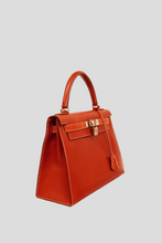 Load image into Gallery viewer, Brique PHW Kelly Sellier 28 Box Calf Bag by Hermès
