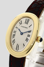 Load image into Gallery viewer, Brown 18K Yellow Gold Baignoire Watch by Cartier
