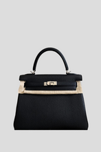 Load image into Gallery viewer, Black PHW Kelly Retourne 25 Togo Bag by Hermès
