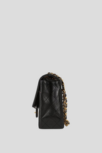 Load image into Gallery viewer, Black GHW Lambskin Medium Single Flap Bag by Chanel
