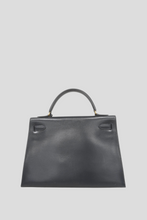 Load image into Gallery viewer, Blue Indigo GHW Kelly Sellier 32 Box Calf Leather Bag by Hermès
