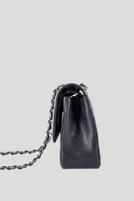 Load image into Gallery viewer, Black SHW Caviar Jumbo Classic Double Flap Bag by Chanel
