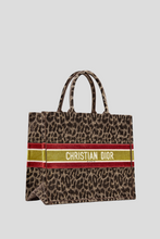 Load image into Gallery viewer, Brown Velvet Embroidery Large Dior Book Tote by Dior
