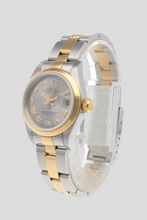 Load image into Gallery viewer, Datejust Silver Dial 18K Yellow Gold and Stainless Steel Watch by Rolex
