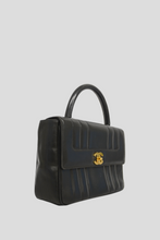 Load image into Gallery viewer, Black GHW Vertical Lambskin Mademoiselle Bag by Chanel
