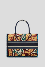 Load image into Gallery viewer, Blue Multicolor Dior Paisley Embroidery Medium Dior Book Tote by Dior
