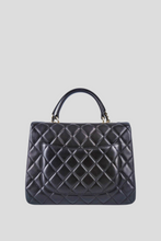 Load image into Gallery viewer, Black GHW Lambskin Large Trendy Top Handle Bag by Chanel
