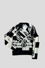 Load image into Gallery viewer, Black Cliquetis Intarsia Sweater Size 38 / UK 10 by Hermès
