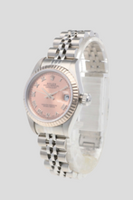 Load image into Gallery viewer, Datejust Pink Dial 18K White Gold and Stainless Steel Watch by Rolex
