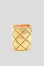 Load image into Gallery viewer, Gold Diamond Quilt Bangle by Chanel
