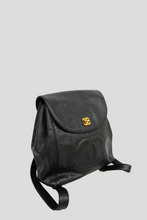 Load image into Gallery viewer, Black GHW Caviar Coco Backpack by Chanel
