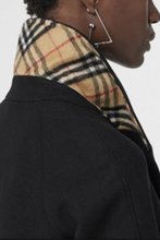 Load image into Gallery viewer, Black Double Breasted Wool Cashmere Coat by Burberry
