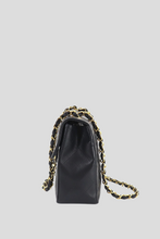 Load image into Gallery viewer, Black GHW Lambskin Maxi Single Flap Bag by Chanel
