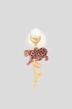 Load image into Gallery viewer, Gold Tribales Leopard Earring by Dior
