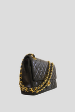 Load image into Gallery viewer, Black GHW Lambskin Medium Classic Double Flap Bag by Chanel
