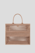 Load image into Gallery viewer, Blush Pink Mesh Embroidery Large Dior Book Tote by Dior
