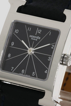 Load image into Gallery viewer, Black Steel Heure H Mini Watch by Hermès
