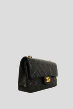 Load image into Gallery viewer, Black GHW Lambskin Small Classic Double Flap Bag by Chanel
