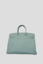 Load image into Gallery viewer, Bleu Lin PHW Birkin 35 Togo Leather Bag by Hermès
