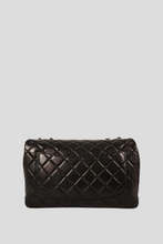 Load image into Gallery viewer, Black SHW Lambskin Jumbo Soft Single Flap Bag by Chanel
