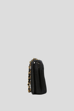 Load image into Gallery viewer, Black GHW Satin CC Mini Crossbody Bag by Chanel
