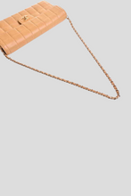 Load image into Gallery viewer, Camel Lambskin East West Chocolate Bar Shoulder Bag by Chanel
