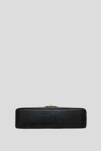 Load image into Gallery viewer, Black GHW Lambskin Jumbo Horizontal Single Flap Bag by Chanel
