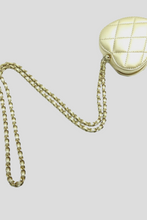 Load image into Gallery viewer, Gold Lambskin GHW Mini Heart Bag by Chanel
