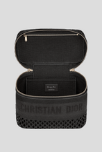 Load image into Gallery viewer, Black Mesh Embroidery DiorTravel Vanity Case by Dior
