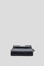 Load image into Gallery viewer, Black GHW Lambskin Phone Holder Crossbody Bag by Chanel
