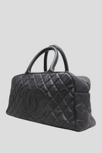 Load image into Gallery viewer, Black Caviar Mini Boston Bag by Chanel
